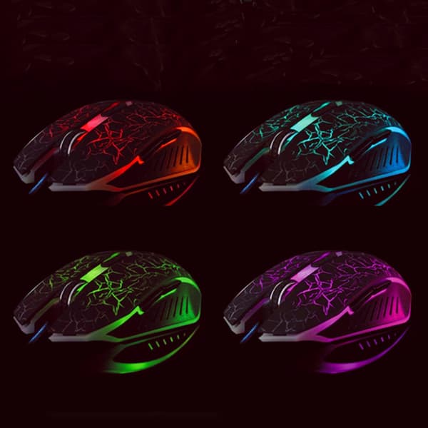 Glowing USB gaming Mus - Normalstorlek