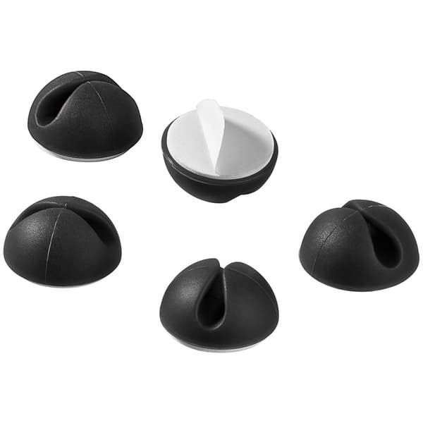 Goobay Kabelholdere Sort 5-pak