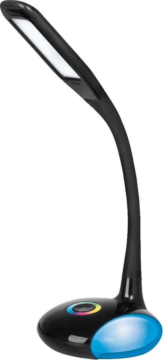 Activejet LED skrivebordslampe VENUS BLACK med RGB base
