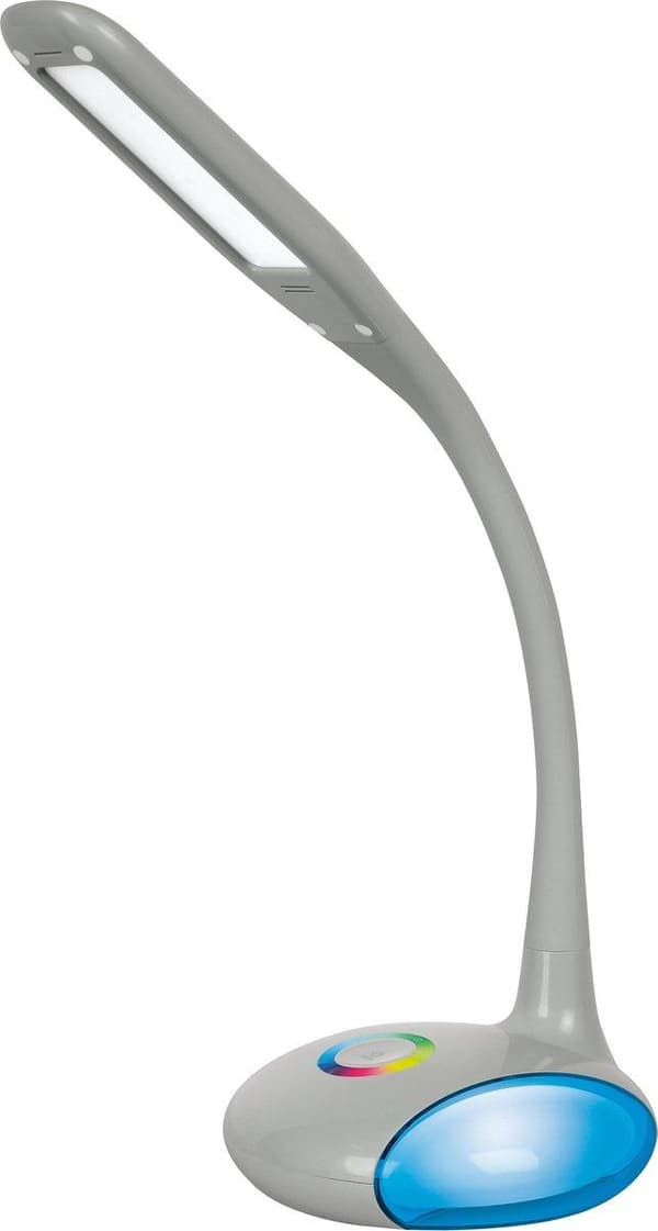Activejet LED skrivebordslampe VENUS GRÅ med RGB-sokkel
