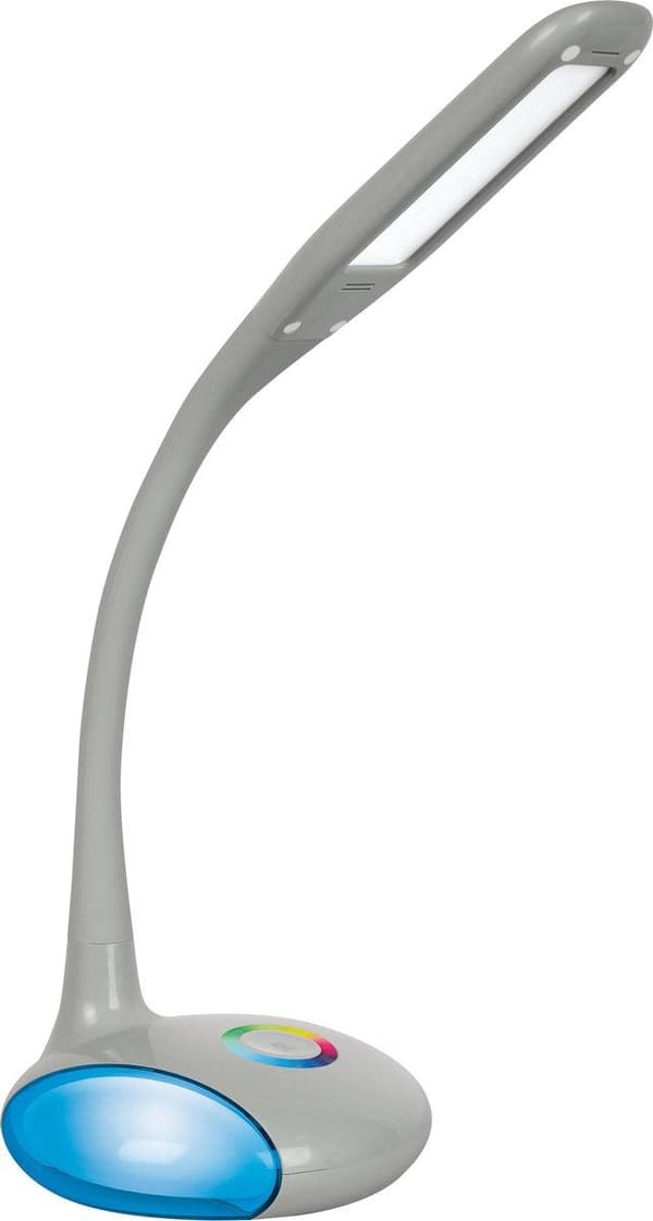 Activejet LED skrivebordslampe VENUS GRÅ med RGB-sokkel