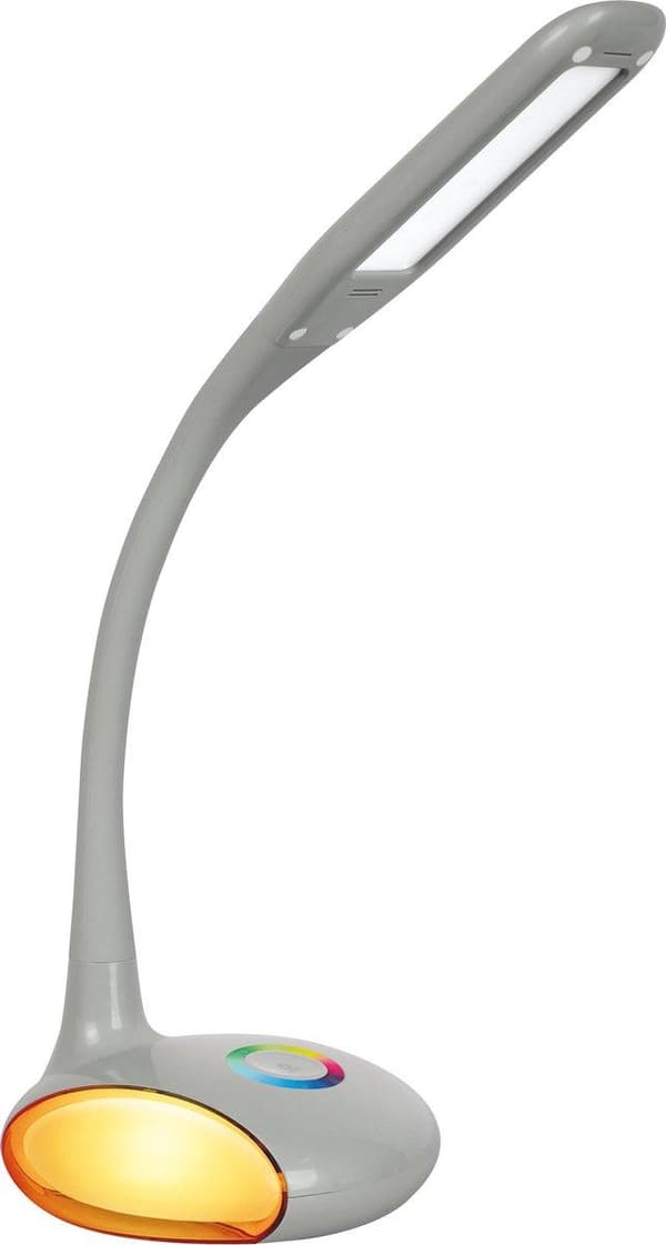 Activejet LED skrivebordslampe VENUS GRÅ med RGB-sokkel Grå
