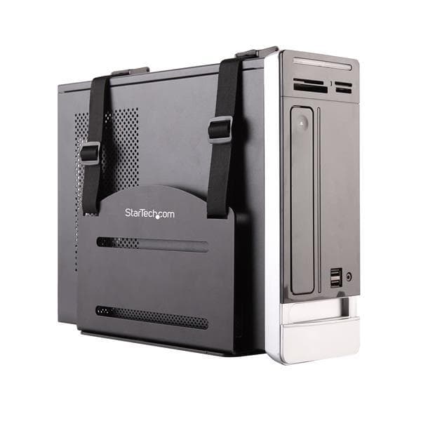 StarTech.com CPU-montering - Justerbar computervægmontering - PC-vægmontering - Dybde 12 - 21 cm - Metal - Vægmontering til CPU - Stål - Sort