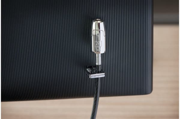 Kensington K64424WW MicroSaver låssystem (för stationära och kringutrustning 2.0 med 5 mm nyckelsystem, kolstålkabel och flerdelat säkerhetssystem, 2,