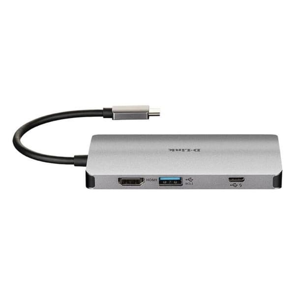 USB-hubb C D-Link DUB-M810 Silver - Praktisk och effektiv USB-hubb för enkel anslutning.