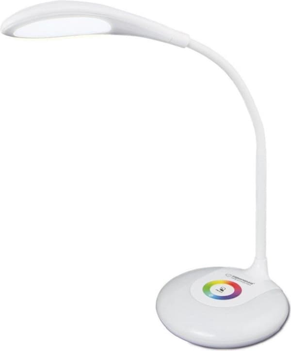 Esperanza ELD102 RGB skrivebordslampe, 256 farver Hvid