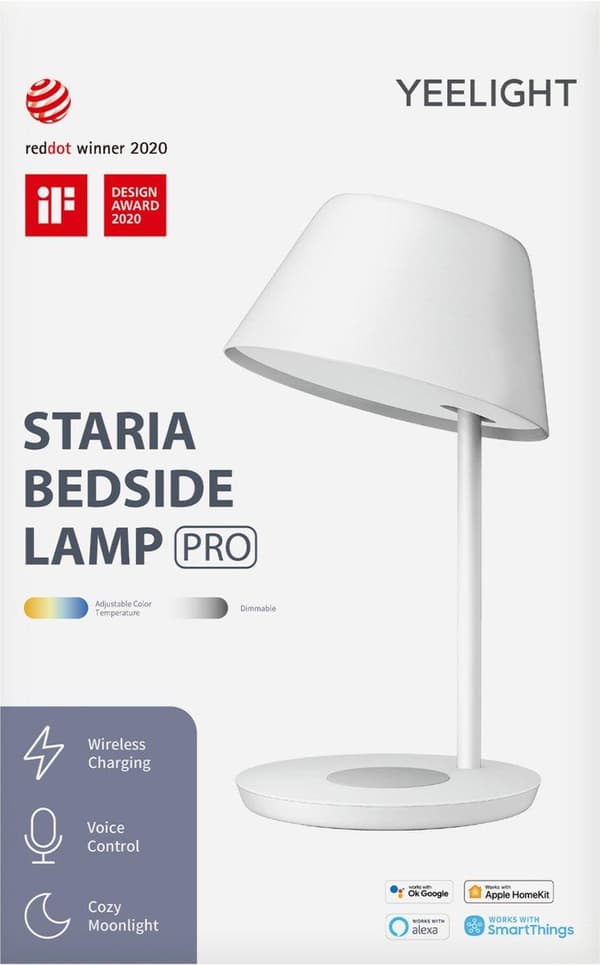 Yeelight Staria Pro smart nattlampa med trådlös laddare