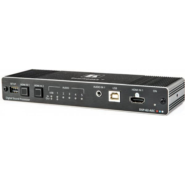 Kramer DSP62AEC 6:2 kompakt lydmatrix med automatisk ekkofjernelse