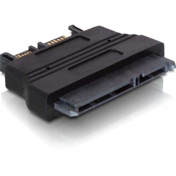DeLOCK SATA-adapter, SATA 22pin-hona till slim SATA 7+6pin-hane