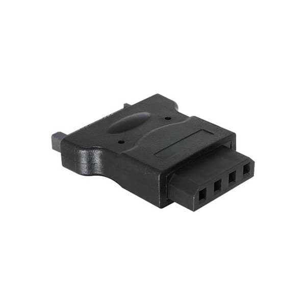 DELTACO strömadapter 15-pin SATA hane 4-pin molex hona