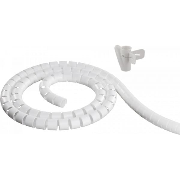 DELTACO - kabelomvikling, 25mm diameter, 10m, hvid