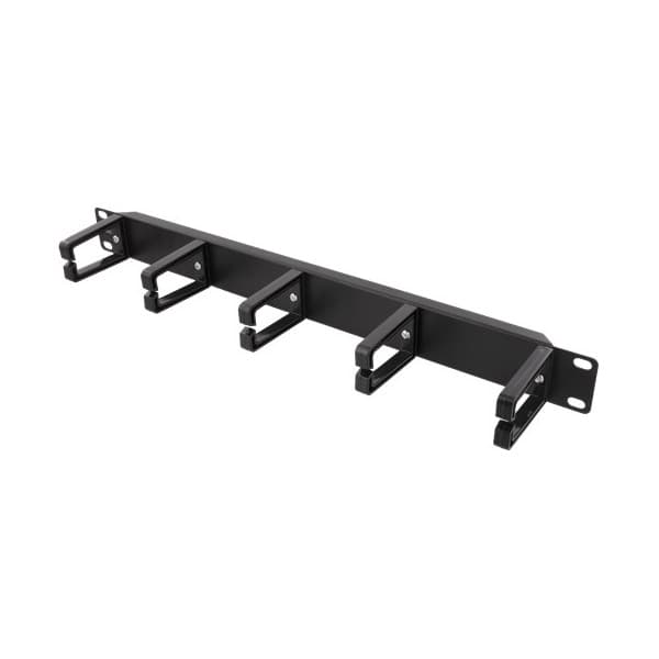 DELTACO kabelopsamler 1U, 19", 5 holdere