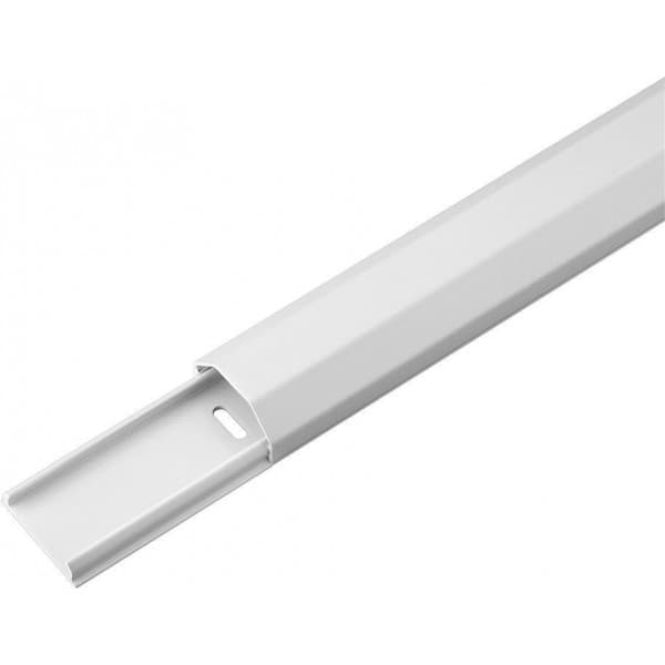 Goobay 33 mm -aluminium kabelbakke, 1,1 m, hvid