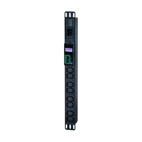 APC Easy Rack PDU, målt, 1U, 16A, 230V - strømfordeler Sort