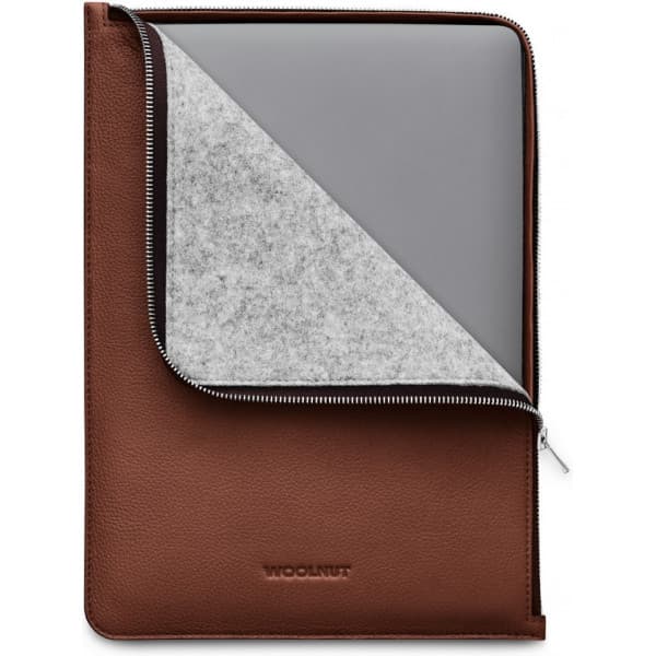 Woolnut Leather Folio -suojatasku 13/14" MacBook, konjakki