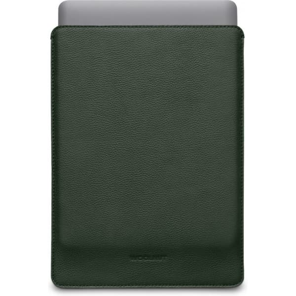 Woolnut Leather Sleeve -suojatasku 13" MacBook Pro & Air, vihreä