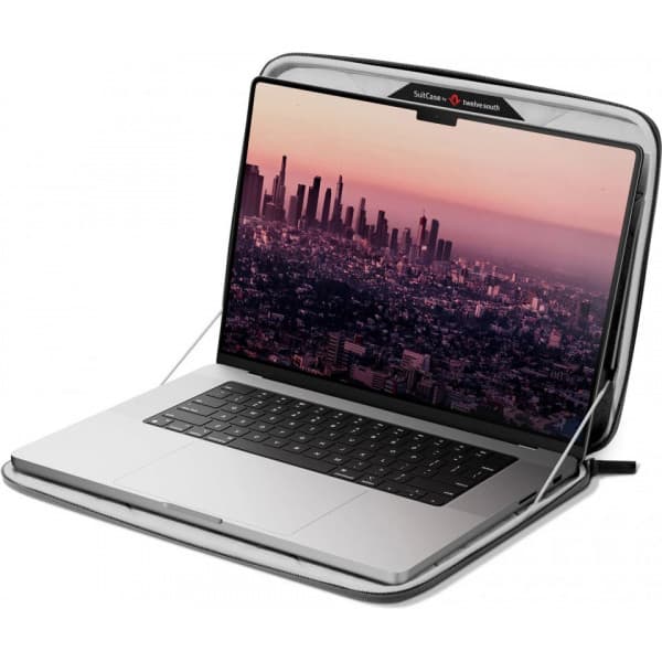 Twelve South SuitCase for MacBook Pro/Air 13" (M2) -suojatasku, harmaa
