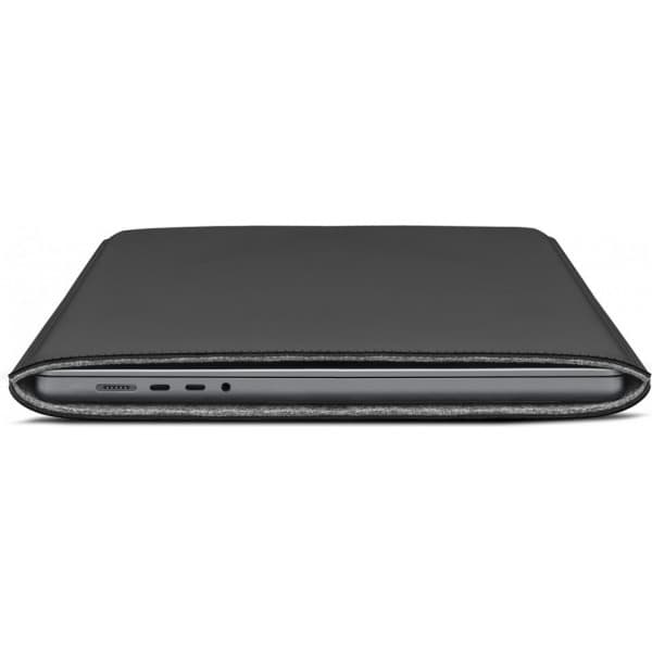 Woolnut Coated Sleeve - beskyttelseslomme til 16" MacBook Pro, sort