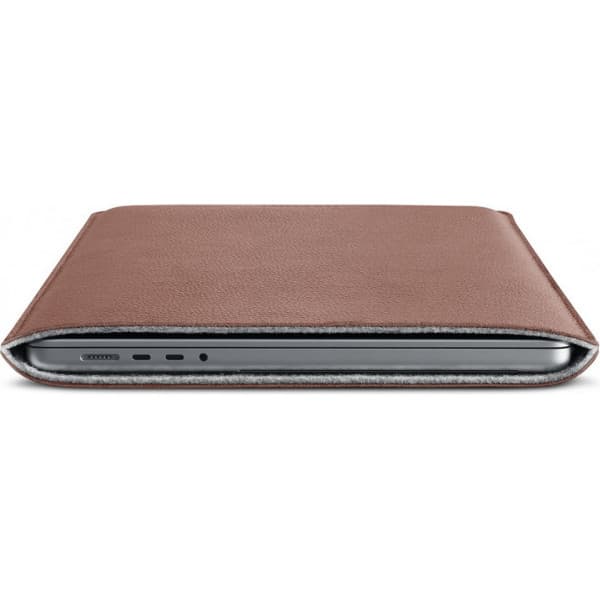 Woolnut Leather Sleeve - skyddsfodral till 16-tums MacBook Pro, konjak