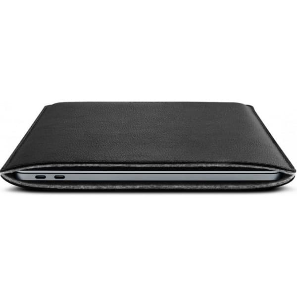 Woolnut Leather Sleeve -skyddsfodral för 13-tums MacBook Pro & Air, svart