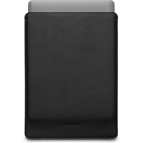 Woolnut Leather Sleeve -skyddsfodral för 13-tums MacBook Pro & Air, svart