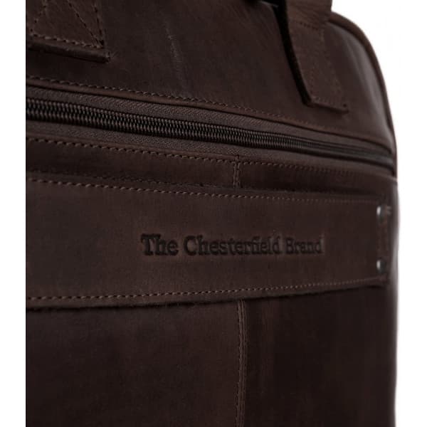 The Chesterfield Brand Calvi -computertaske til bærbar computer på 15,6 tommer, brun