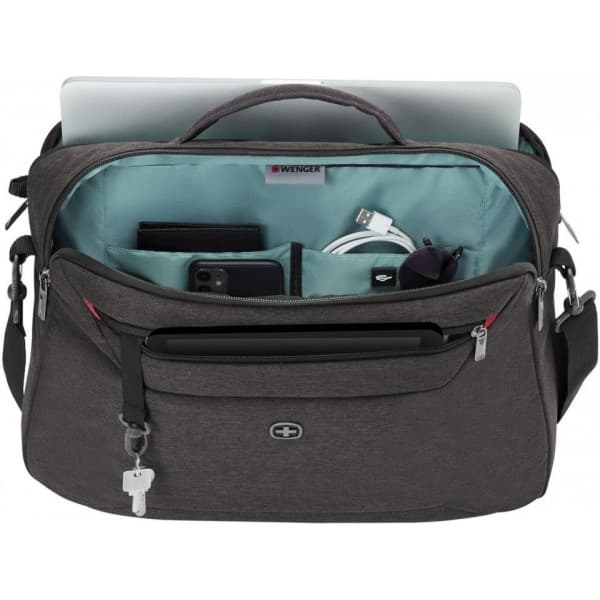 Wenger Commute - 2 i 1 ryggsäck/väska, 16 tum, 20 liter, grå