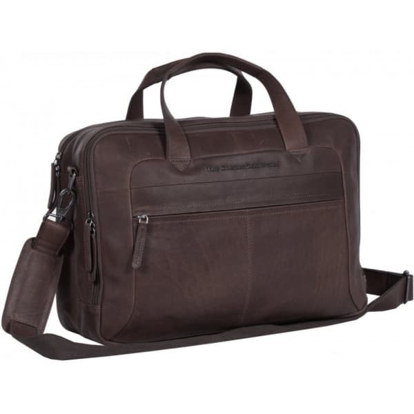 The Chesterfield Brand Ryan -computertaske for 17" bærbare, brun