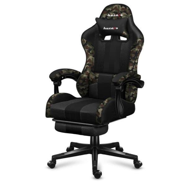 Spelstol Huzaro HZ-Force 4.7 Camo Svart - Bekväm gamingstol i svart kamouflage, HZ-Force 4.7 från Huzaro. Uppgradera din spelupplevelse!