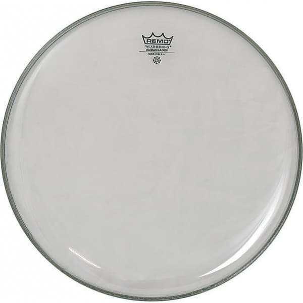 Remo Ambassador 14" rumpukalvo, läpinäkyvä