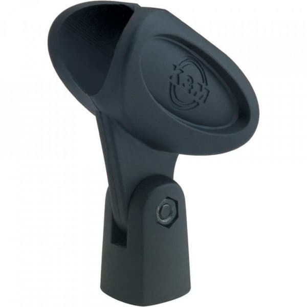 K&M 85035 mikrofonadapter til små mikrofoner (17 - 22 mm), sort