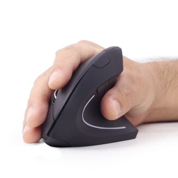 Ergonomisk Optisk Mus - Trådløs med 6 knapper