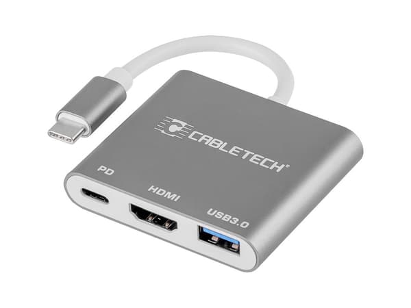 Adapterstik Cabletech-stik Type C - USB 3.0 HDMI 2.0 Type C-stik