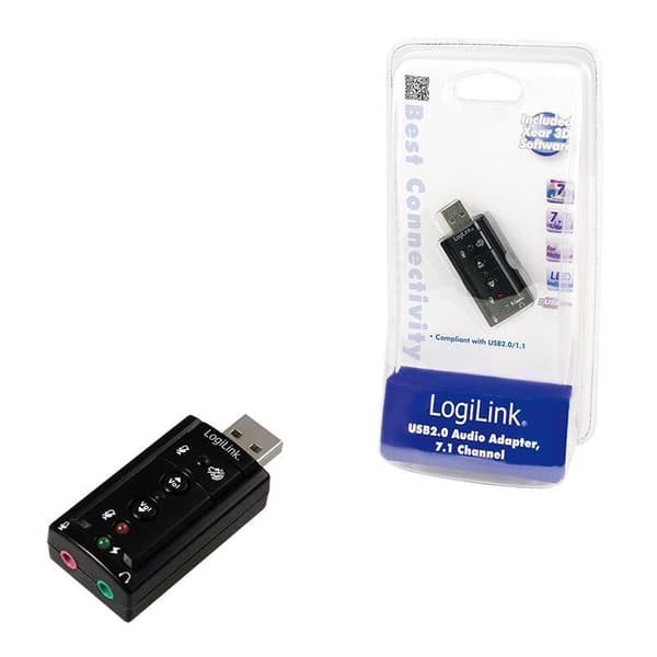 Logilink USB-ljudadapter, 7.1 ljudeffekt