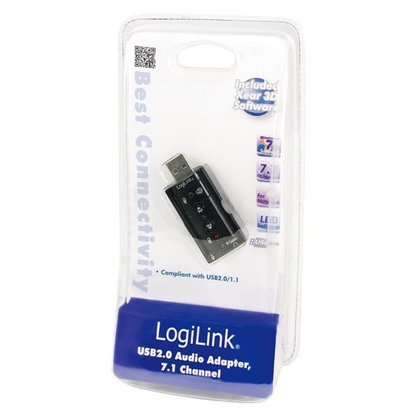 Logilink USB-ljudadapter, 7.1 ljudeffekt
