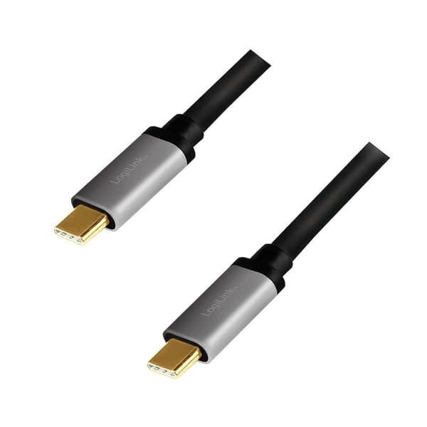 Logilink | USB-C-kabel | Man | 24-stifts USB-C | Man | Svart | 24-stifts USB-C | 1,5 m