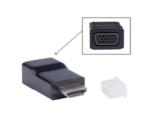 Gembird videoadapter | 19 ben HDMI Type A | Mand | 15 pin HD D-Sub (HD-15) | Kvinde