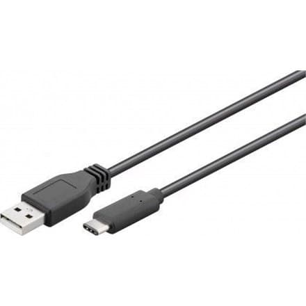 Goobay 55468 USB 2.0-kabel (USB-C™ till USB A), svart