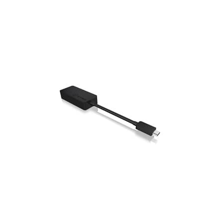 Icy box AC534-C, USB Type-C - HDMI 2.0 -sovitin, 4096 x 2160@60Hz musta