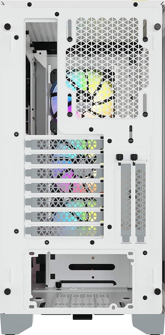 Corsair | Mid-Tower ATX-fodral i härdat glas | iCUE 4000X RGB | Sidofönster | Mid-Tower | Vit | Strömförsörjning ingår Nej | ATX