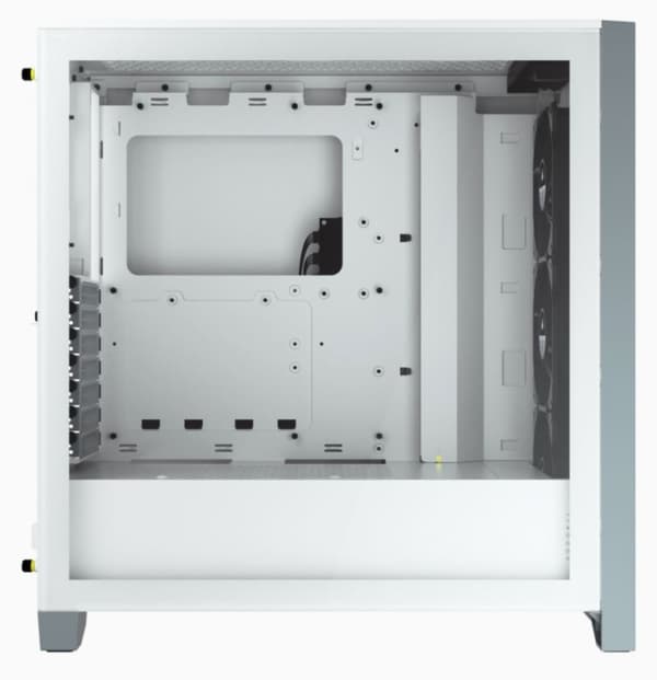 Corsair | Mid-Tower ATX-fodral i härdat glas | iCUE 4000X RGB | Sidofönster | Mid-Tower | Vit | Strömförsörjning ingår Nej | ATX