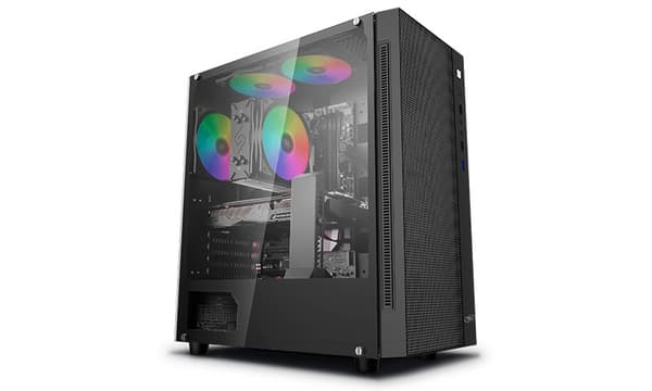 Deepcool | MATREXX 55 MESH | Sivuikkuna | Musta | E-ATX | Mukana virtalähde nro | ATX PS2 (pituus alle 170 mm)