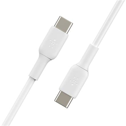 Belkin | USB-C kabel | Mand | 24 pin USB-C | Mand | Hvid | 24 pin USB-C | 2 m