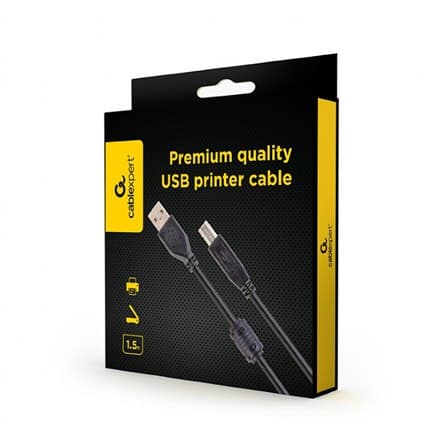 Cablexpert USB 2.0 skrivarkabel, 1,5 m