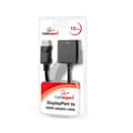 Miniatyrbild 1 av 2: Cablexpert videoadapter | 19-stifts HDMI typ A | Kvinna | 20-stifts DisplayPort | Man | Svart | 0,1 m