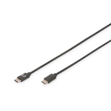 Digitus | USB-C-kabel | Man | 24-stifts USB-C | Man | Svart | 24-stifts USB-C | 3 m