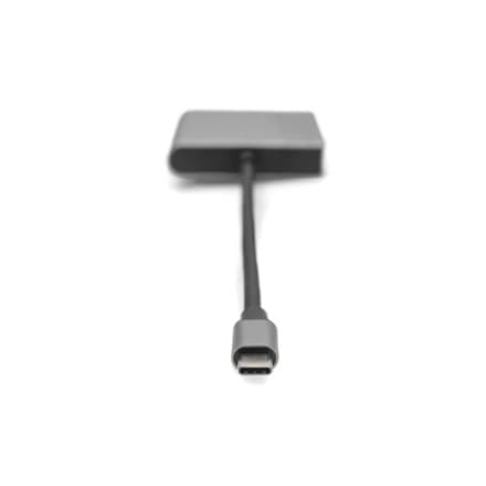 Digitus videoadapterkabel | 19 ben HDMI Type A | Kvinde | 24 pin USB-C | Mand | Rum grå