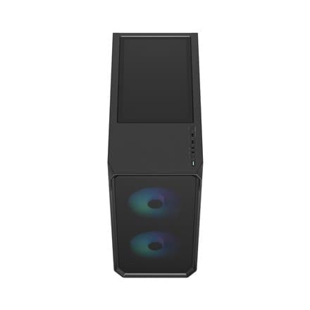 Fraktal design | Fokus 2 | Sidevindue | RGB Black TG Clear Tint | Midi Tower | Strømforsyning inkluderet Nej | ATX