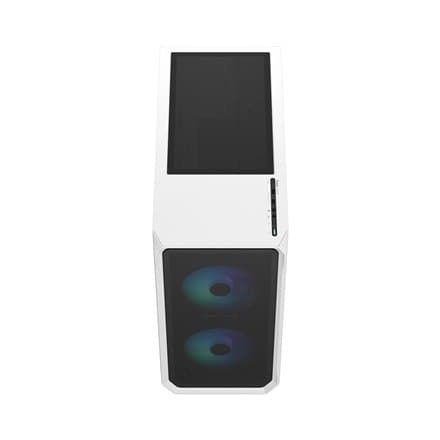 Fraktal design | Fokus 2 | Sidevindue | RGB White TG Clear Tint | Midi Tower | Strømforsyning inkluderet Nej | ATX