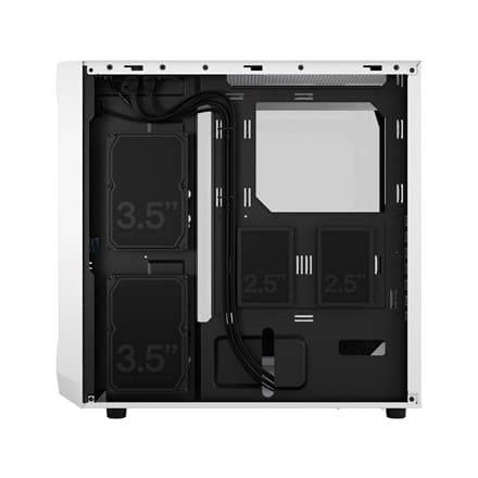 Fraktal design | Fokus 2 | Sidevindue | RGB White TG Clear Tint | Midi Tower | Strømforsyning inkluderet Nej | ATX